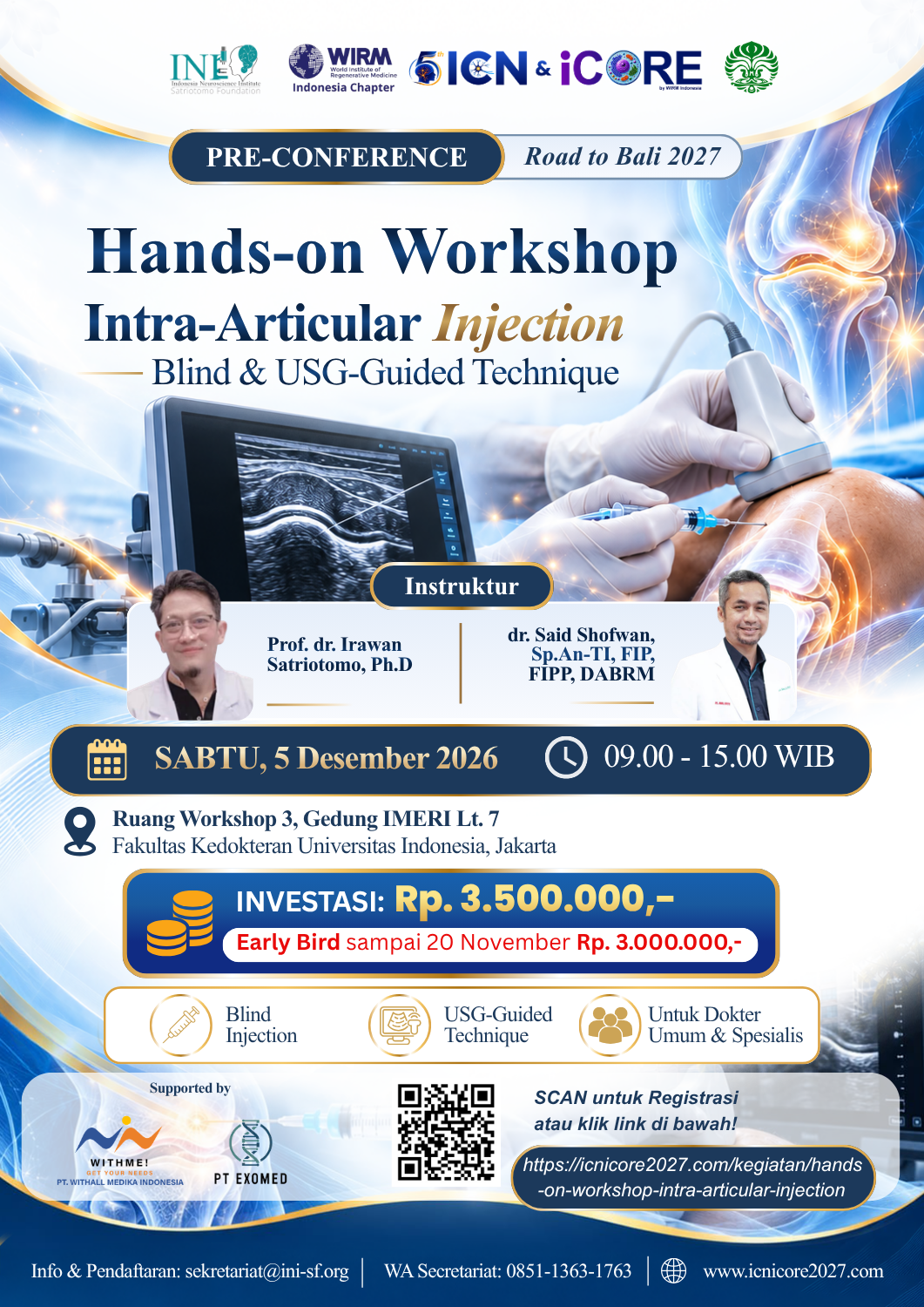 Hands-on Workshop Intra-Articular Injection